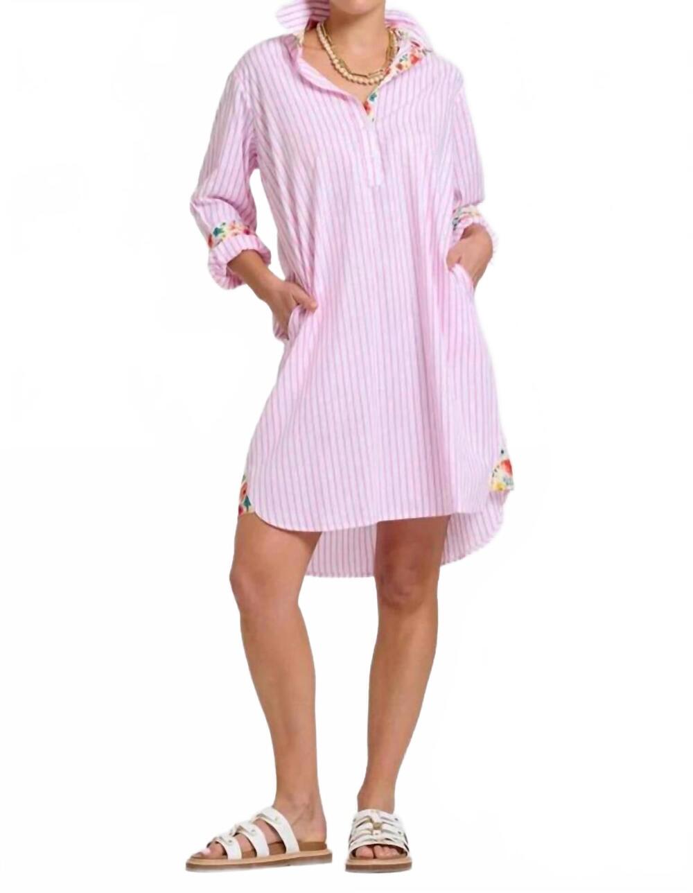 NEW SHIRTY popover dress in pink